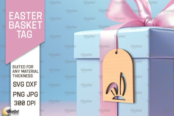 Download Easter Basket Tag SVG. Easter Laser Cut - Easter basket Collection
