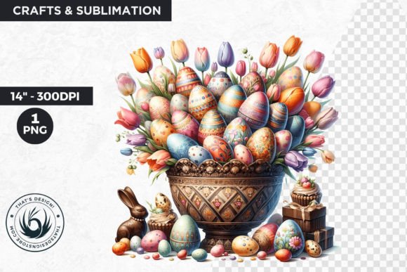 Download Easter Basket Eggs Clipart - Easter basket Collection