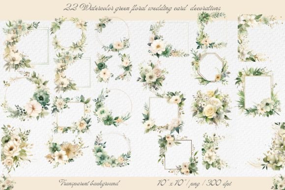 Download Wedding Card Green Floral Decorations - Floral decor Collection