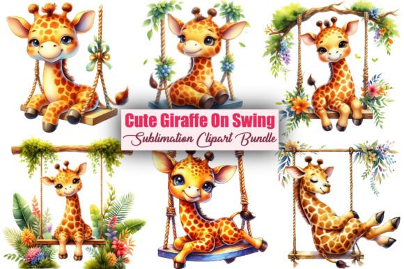 Download Watercolor Cute Giraffe Clipart Bundle - Premium Resources