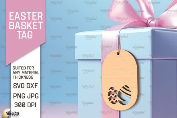 Download Easter Basket Tag SVG. Easter Laser Cut - Easter basket Collection