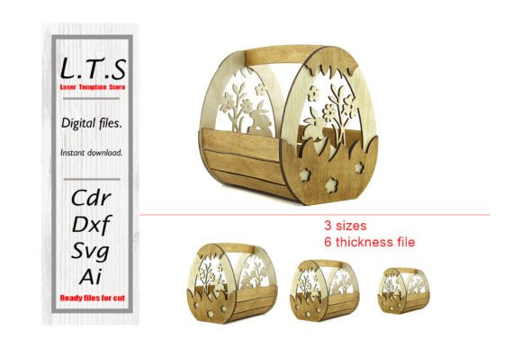 Download Easter Basket Svg. Laser Cut Baskets - Easter basket Collection