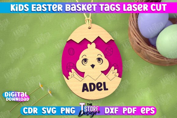 Download Personalized Easter Basket Tags for Kids - Easter basket Collection