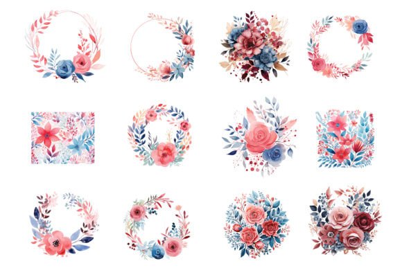 Download Watercolor Vector Floral Bundle Download - Premium Resources