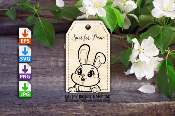 Download Easter Basket Name Tag - Easter basket Collection