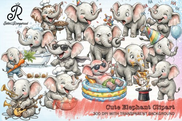 Download Cute Elephant Clipart - Cute elephant Collection