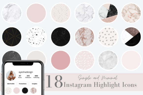 Download Instagram Highlight Icons Marble &amp; Blush - Icons Collection